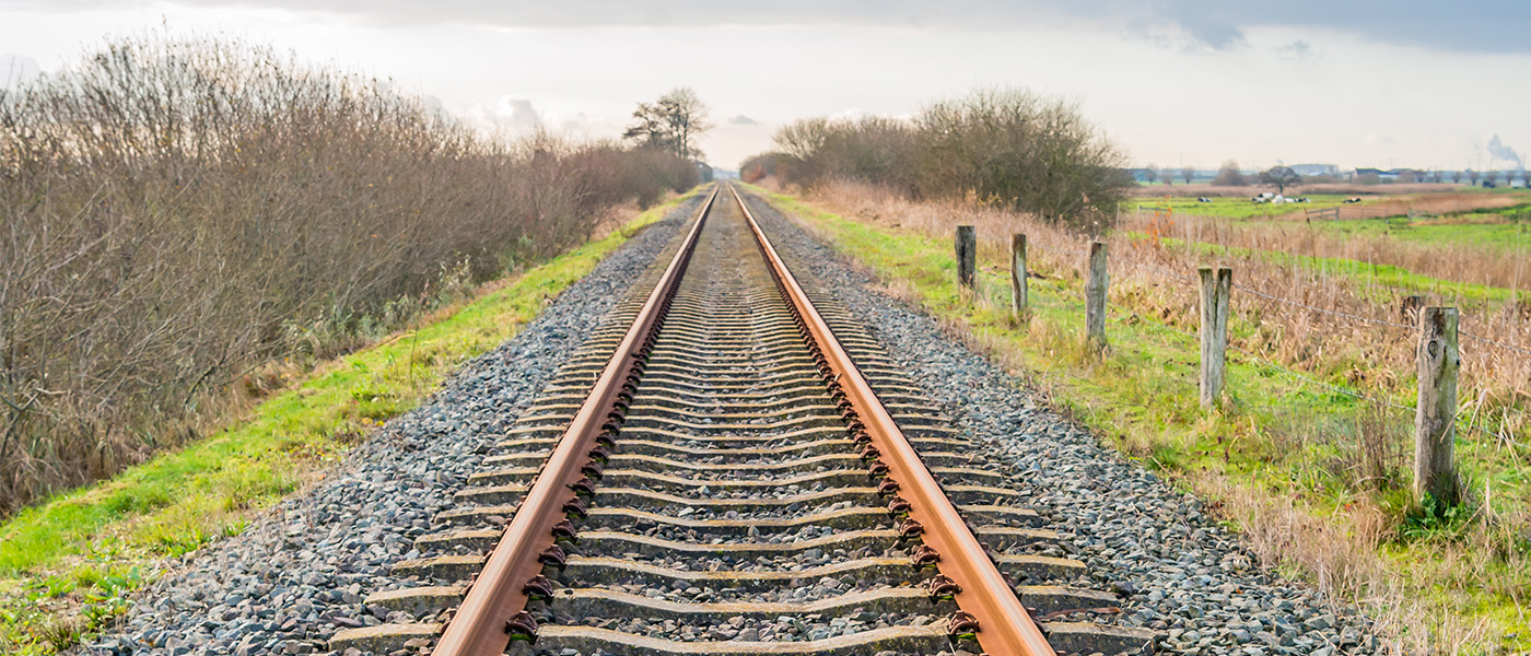 Train Tracks No Vegitation